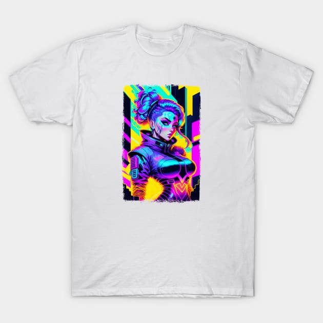 Cyber girl T-Shirt by Evgeny